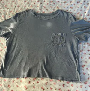 RVCA Washed Slate Blue Pocket Tee - Short Sleeve thumbnail 1