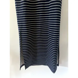 Spanx AirEssentials Navy Crew Stripe Sleeveless Maxi Dress NWT Size S thumbnail 3