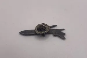 Medical Strike Force Jet Airplane Lapel Pin Pewter Tie Tack thumbnail 3