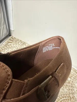 Kim Rogers Brown Faux-Leather Heal Booties with Buckle thumbnail 5