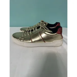 Aldo Metallic Rose Gold Lace Up Women's Designer Sneakers US Size‎ 7 S-437 thumbnail 4