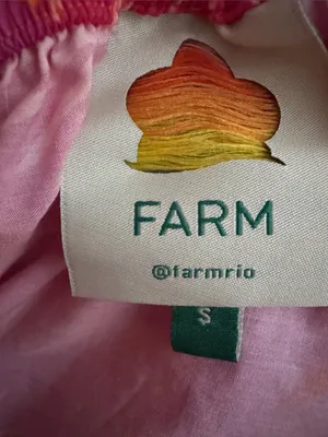 Farm Rio Summer Garden Puff Sleeve Cut Out Dress Womens Sz Small New $185 thumbnail 12