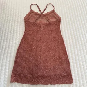Victoria’s Secret Dusty Rose Nightie Sz S Small See Through Lace Slip Lingerie thumbnail 13