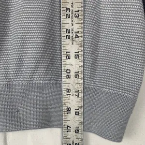 Varley x Barry's size xs gray knit pull over 1/4 zip Sweater waffle relaxed thumbnail 8
