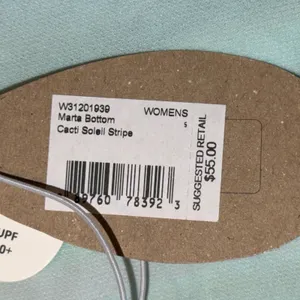 Prana Marta Bikini Bottom Cacti Soleil Stripe W31201939 Womens Small NWT UPF 50+ thumbnail 5