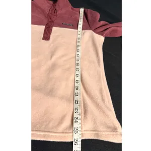 Columbia Benton Springs Fleece Pullover Women lite plum/pink Colorblock Size med thumbnail 8