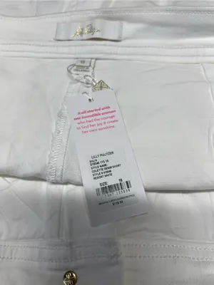 Lilly Pulitzer Colette Denim Skort Resort White Size 16 NWT thumbnail 11