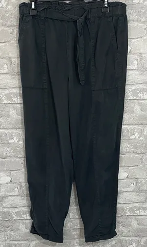 Aerie Charcoal High Waisted Tie-Waist Pants thumbnail 1