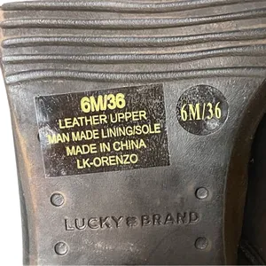 Lucky Brand Orenzo Ankle Moto Boots Black Leather Women's Size 6 thumbnail 9