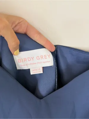 Birdy Grey Devin Convertible Dress Chiffon Women’s Plus Slate Blue Bridesmaid thumbnail 14
