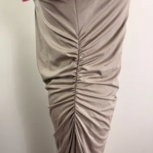 Abercrombie & Fitch Womens Brown Ruched Draped Maxi Dress Size XL NEW thumbnail 8