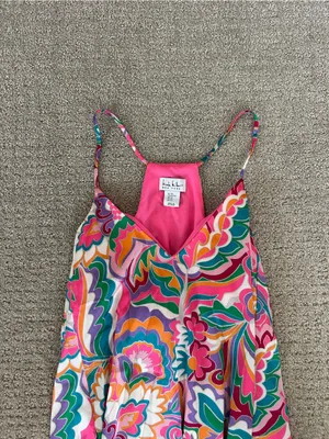 Nicole Miller Floral Maxi Dress Size XS thumbnail 2