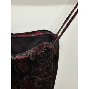 Womens Y2K Velvet Paisley Maxi Dress‎ Size 6 Whimsigoth Dark Romantic Goth thumbnail 8