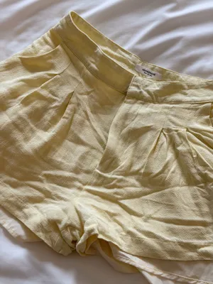 Peppermayo Yellow Linen Shorts thumbnail 6