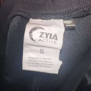 Zyia black athletic drawstring waist jersey athleisure S skirt thumbnail 2