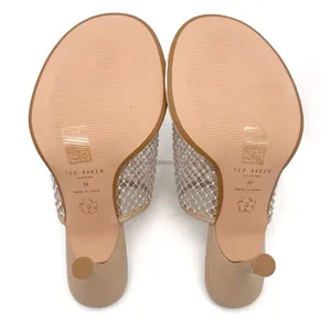 Ted Baker Celya Crystal Mesh Heeled Mules Sandals Nude Tan Size EU 39 US 8.5 thumbnail 15