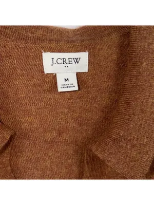 J.Crew Women’s Merino Wool Blend Belted Cardigan Sweater Size M Brown Longline thumbnail 6