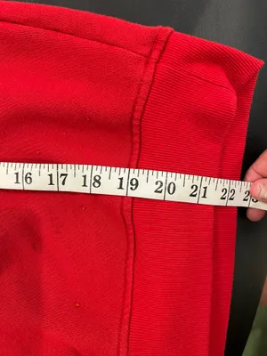 Victoria's Secret red crewneck sweatshirt with small white speckles, size S thumbnail 7