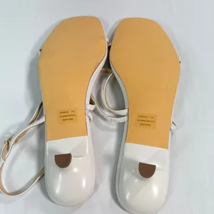 CUSHIONAIRE Soprano Kitten Heel Sandal Womens 11M White Strappy Square Toe Chic thumbnail 7