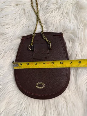 Nicoll Bros Bankfoot. Women's Brown Tassel Crossbody Bag 100% real leather thumbnail 5