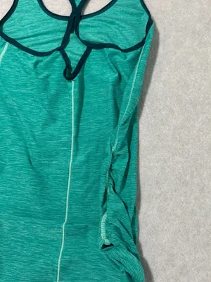 New Balance Women's Racerback in Viridian Green with Contrast Black Trim thumbnail 4