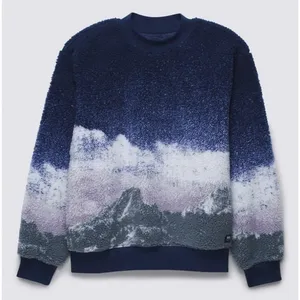 NWOT Vans Overlook Sherpa Crew Sweatshirt - Dress Blues Large thumbnail 2