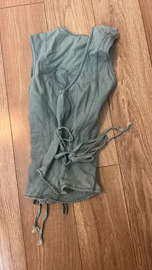 Boutique Western Vest Green thumbnail 3