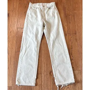 BDG high rise baggy cowboy jeans beige size 26 thumbnail 13
