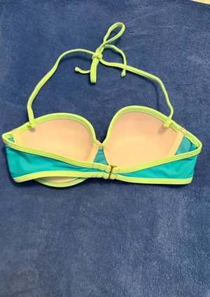 Neon Trim Green Underwire Bikini Top - Women Swim Small InMocean brand thumbnail 2