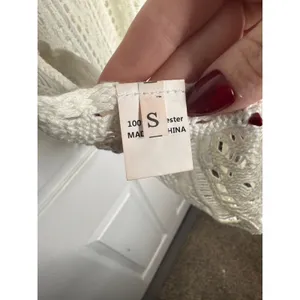 UNBRANDED Cream Crochet Open Knit Beach Cover-Up Size S Boho‎ Beachy thumbnail 5