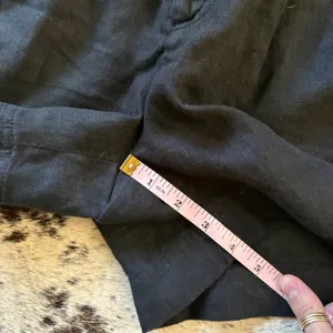 FREE PEOPLE Chelsea Shorts Tailored Linen Pleated Relaxed‎ Black ize 6 thumbnail 9