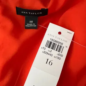 Ann Taylor NWT Women's Orange‎ Mini Dress Size 16 thumbnail 7