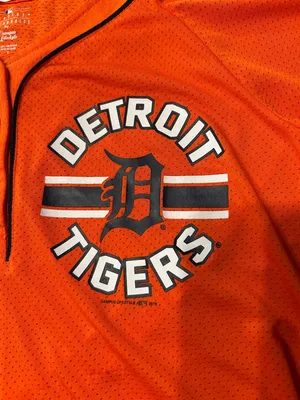 Detroit Tigers Mesh Baseball Jersey Orange thumbnail 2