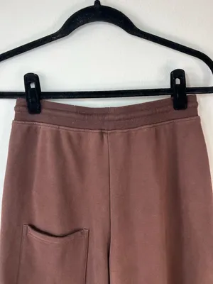 Nap Balloon Hem Barrel Joggers Sweatpants Brown Drawstring Neutral Loungewear Sm thumbnail 7