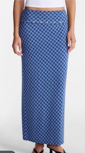 No boundaries blue maxi skirt size large thumbnail 1