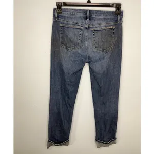 Joe's Jeans Cuffed Straight Leg Women's Size 28 Blue Denim thumbnail 3
