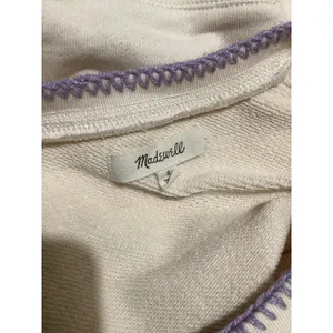 Madewell Sweatshirt Womens Small Shrunken Crewneck Pullover Cozy Purple Stitch thumbnail 6