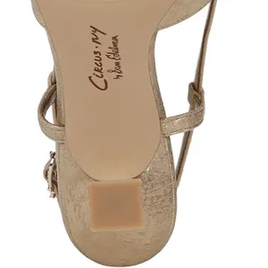 Circus by Sam Edelman NY Monica Gold Metallic Slingback Heels Bow Detail Women’s Size 9 thumbnail 4