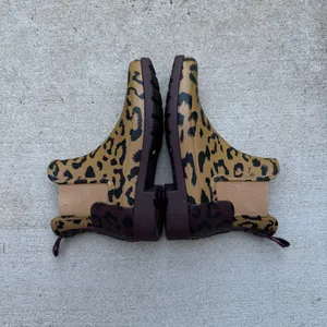 Hunter Original Leopard Animal Print Chelsea Rain Boot size 6 thumbnail 3