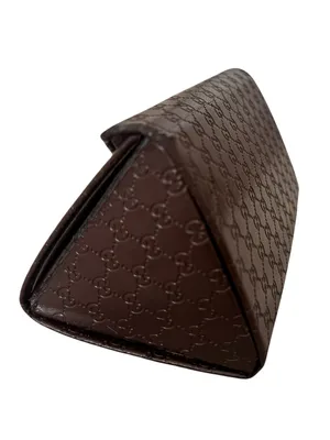 Gucci Leather Sunglasses Case Brown thumbnail 3
