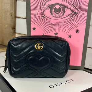 Gucci Calfskin Matelasse GG Marmont Cosmetic Case thumbnail 1