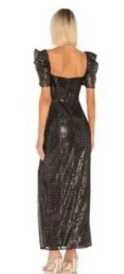 House of Harlow Floriana maxi dress black thumbnail 2