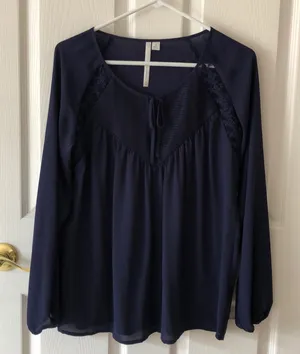 LC Lauren Conrad babydoll peasant blouse thumbnail 1