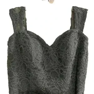 Mori‎ Lee Dark Gray Lace Evening Gown Size 10 Sleeveless V-Neck Short Dress thumbnail 11