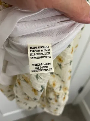 New Love Riche Small White Yellow Floral Off Shoulder Dress thumbnail 8