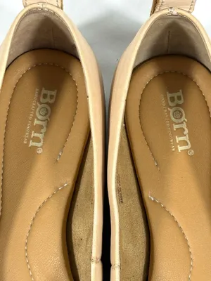 Born Womens Ballet Flats Size 9 M Beige Nude Leather Square Toe Slip On Shoes thumbnail 9