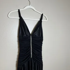 Vtg Y2K Whimsigoth Black Dress Event Witchy Glam Fairy Grunge Windsor‎ 90s thumbnail 4