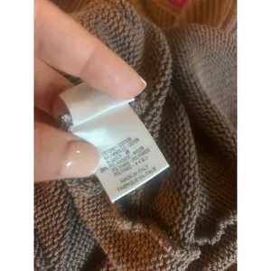 TRANSIT PAR SUCH Taupe Midi Sweater Slip Dress Size 1 MINIMALIST Comfy Cozy S thumbnail 4