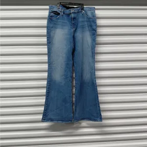 Express 70s Flare Jeans Womens Size 14R Blue Denim Y2K Western Boho Festival thumbnail 13
