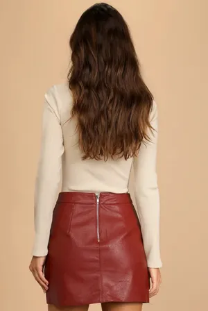 Lulus Leather Skirt thumbnail 3